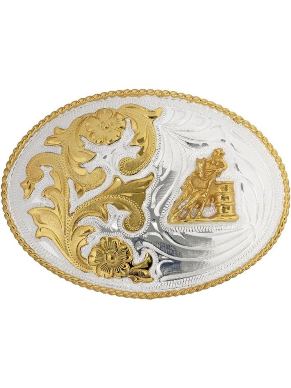 Stylish Women's Silver Barrel Belt Buckle - Unique German Design, Fashion